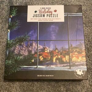 Professor Puzzle Holiday 1000 pc Puzzle 19.7"x29.5" Mountain Village